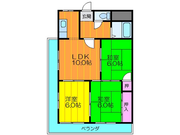 コンラッド寺川の物件間取画像